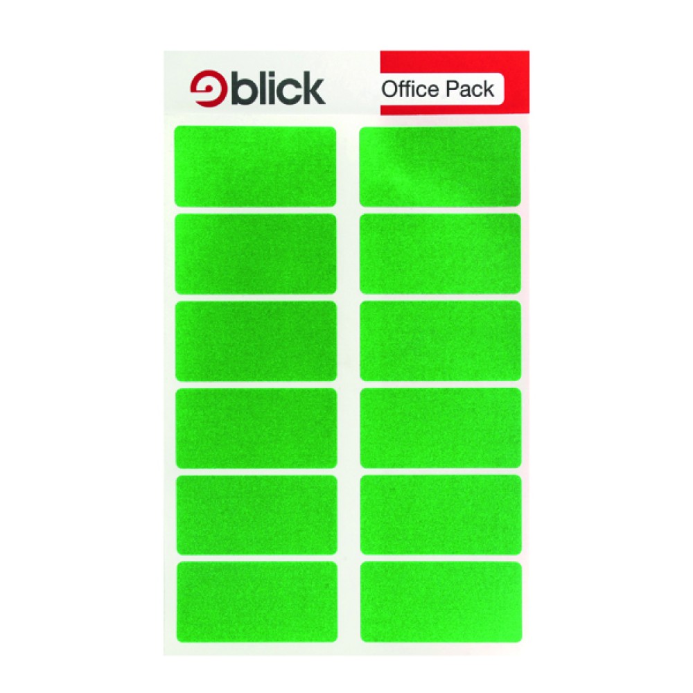 Blick Labels in Office Packs 25mmx50mm Green (320 Pack) RS019558