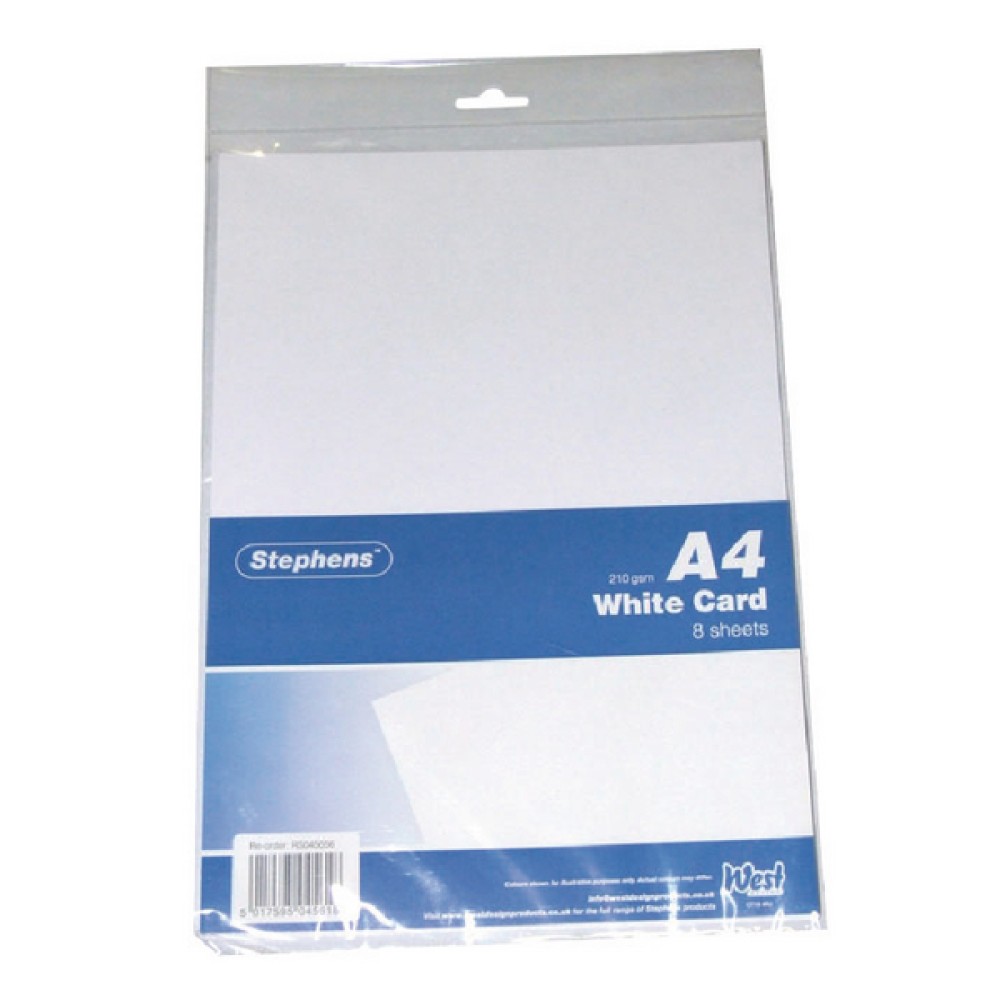 Stephens A4 White Craft Card (10 Pack) RS045656