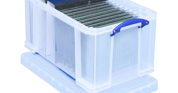 Really Useful 48L Clear Plastic Storage Box - 48C