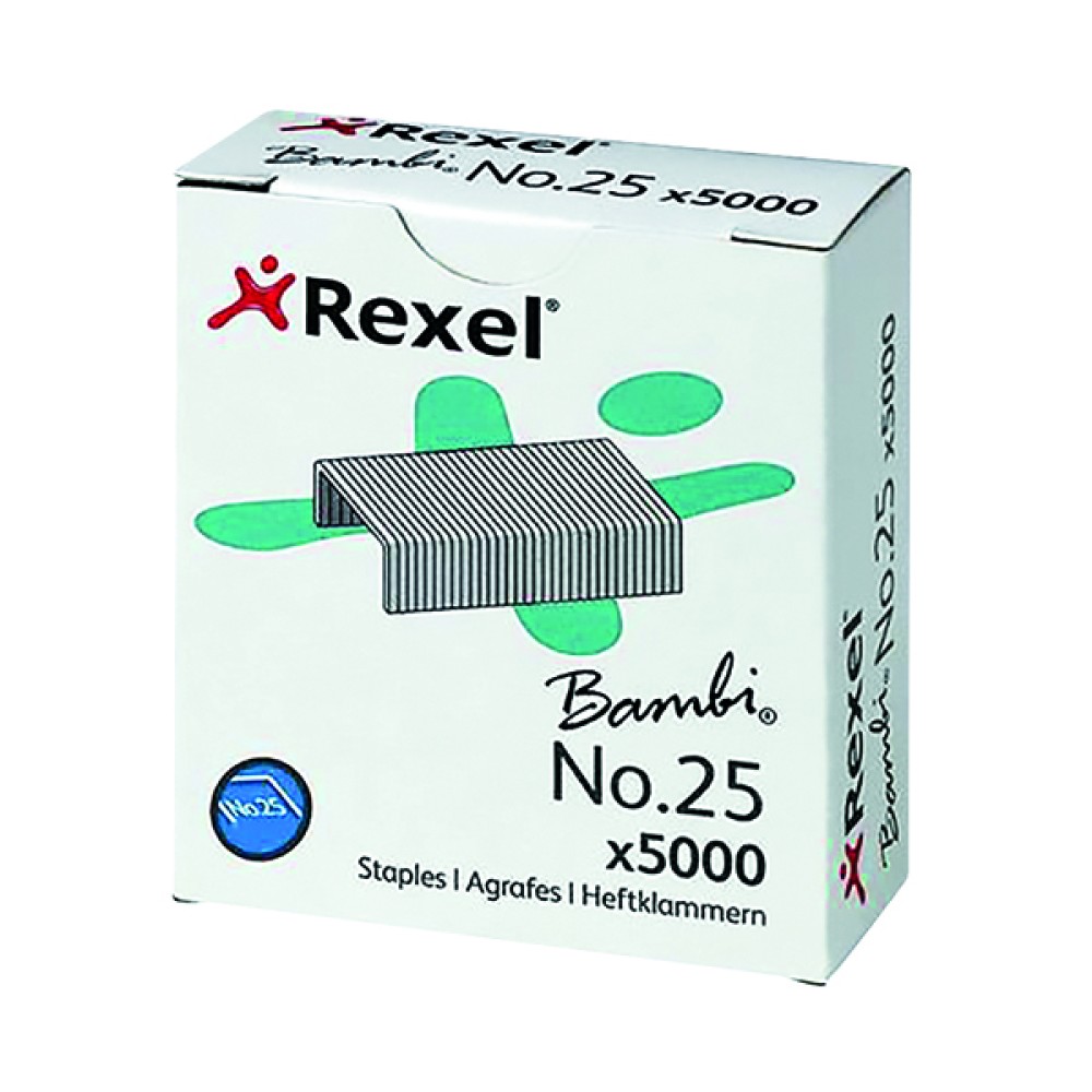 Rexel No. 25 Staples (5000 Pack) 05025