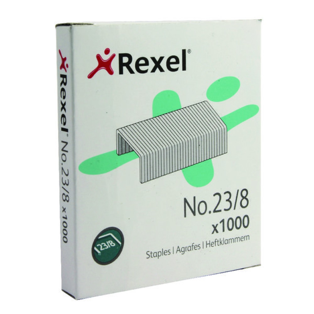 Rexel No. 23 8mm Staples (1000 Pack) 2101054