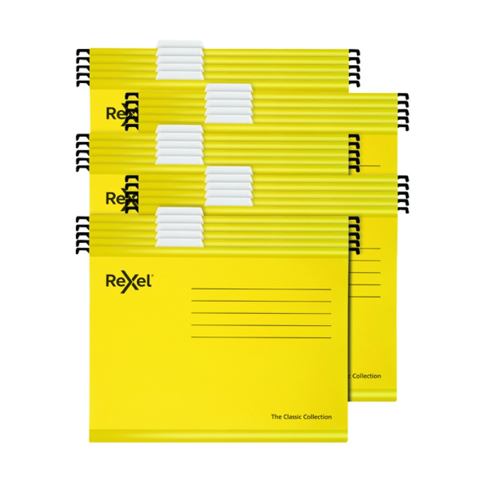 Rexel  Classic Suspension Files A4  Yellow (25 Pack) 2115588