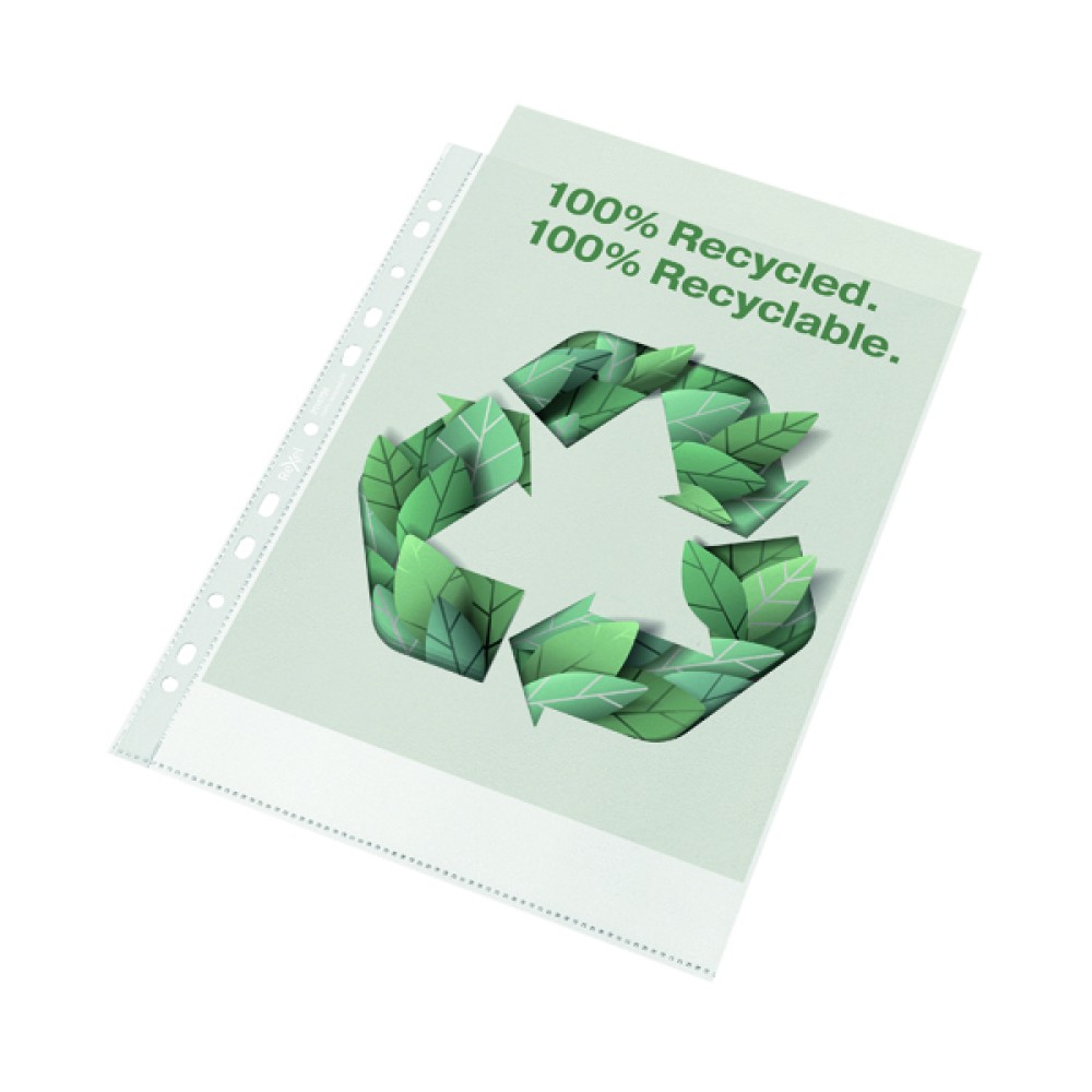 Rexel 100% Recycled A4 Plastic Folder (Pack of 100) 2115704