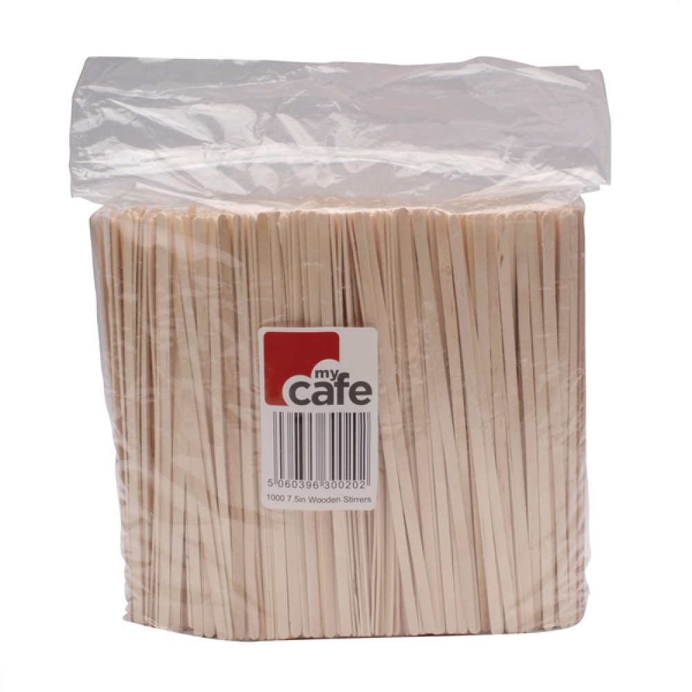 Wooden Coffee Stirrers (1000 Pack) EIWS