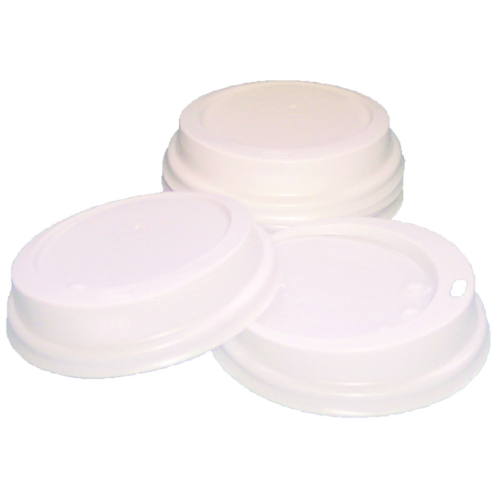 Caterpack White 25cl Paper Cup Sip Lids (100 Pack) MXPWL80