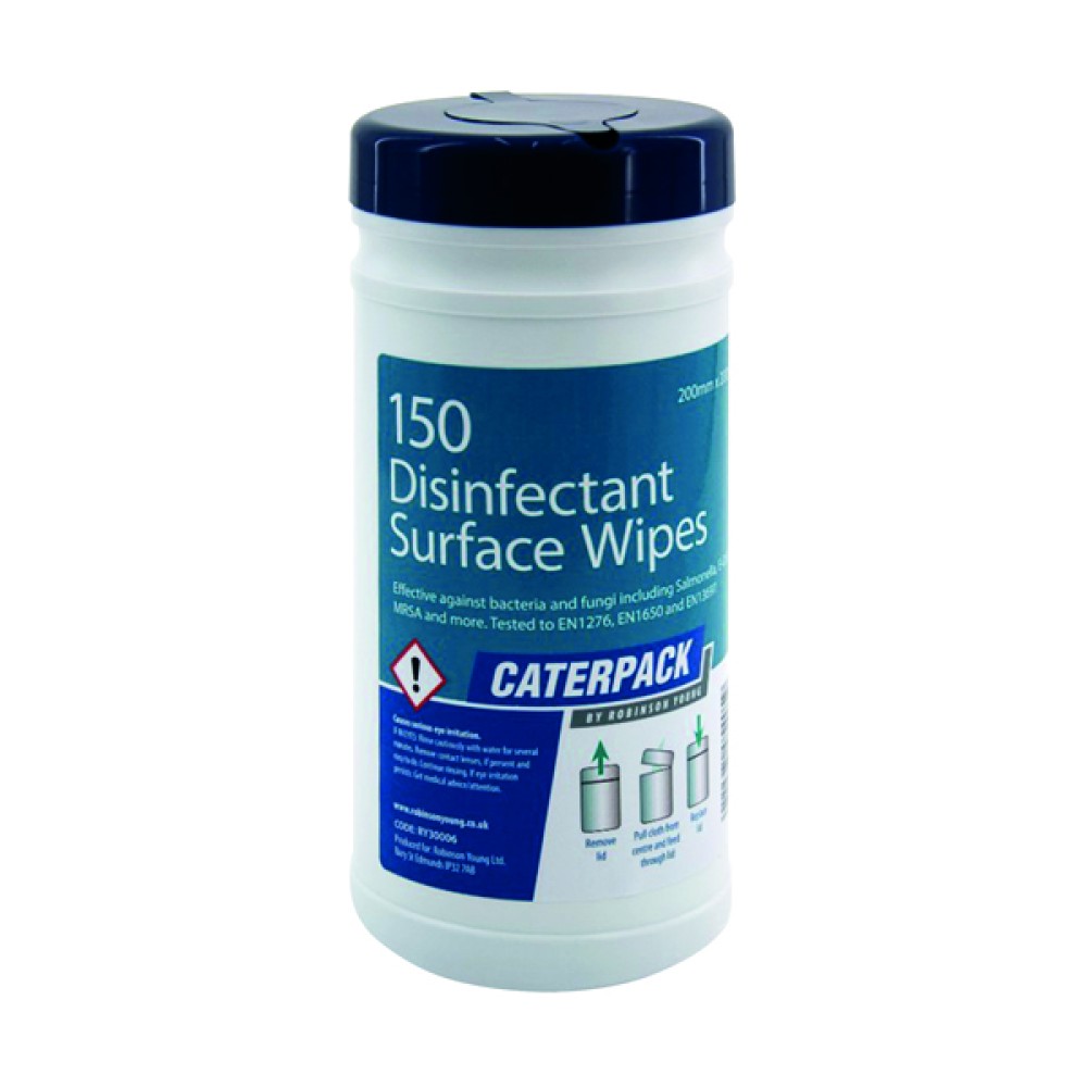Caterpack Disinfectant Surface Wipes 150 Sheets RY30006