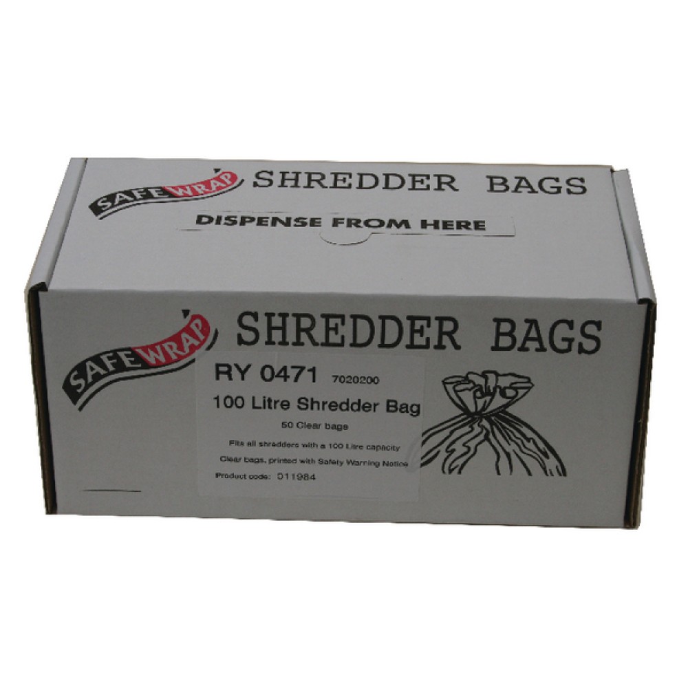 Safewrap Shredder Bag 100 Litre (50 Pack) RY0471