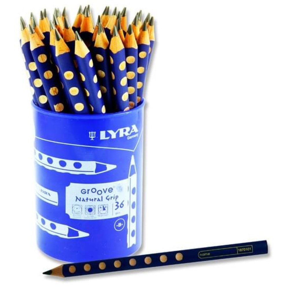 Lyra Groove Junior Natural Grip Pencil Cdu