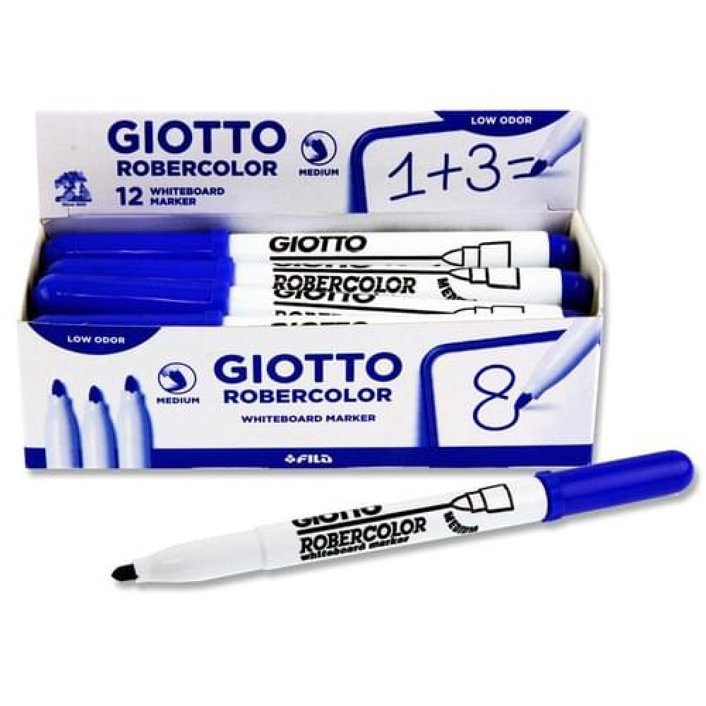 Giotto Robercolor Bullet Point Whiteboard Marker - Blue