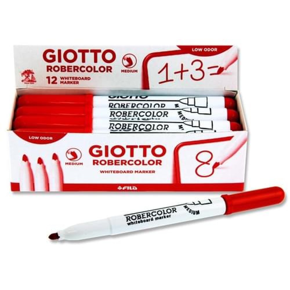 Giotto Robercolor Bullet Point Whiteboard Marker - Red