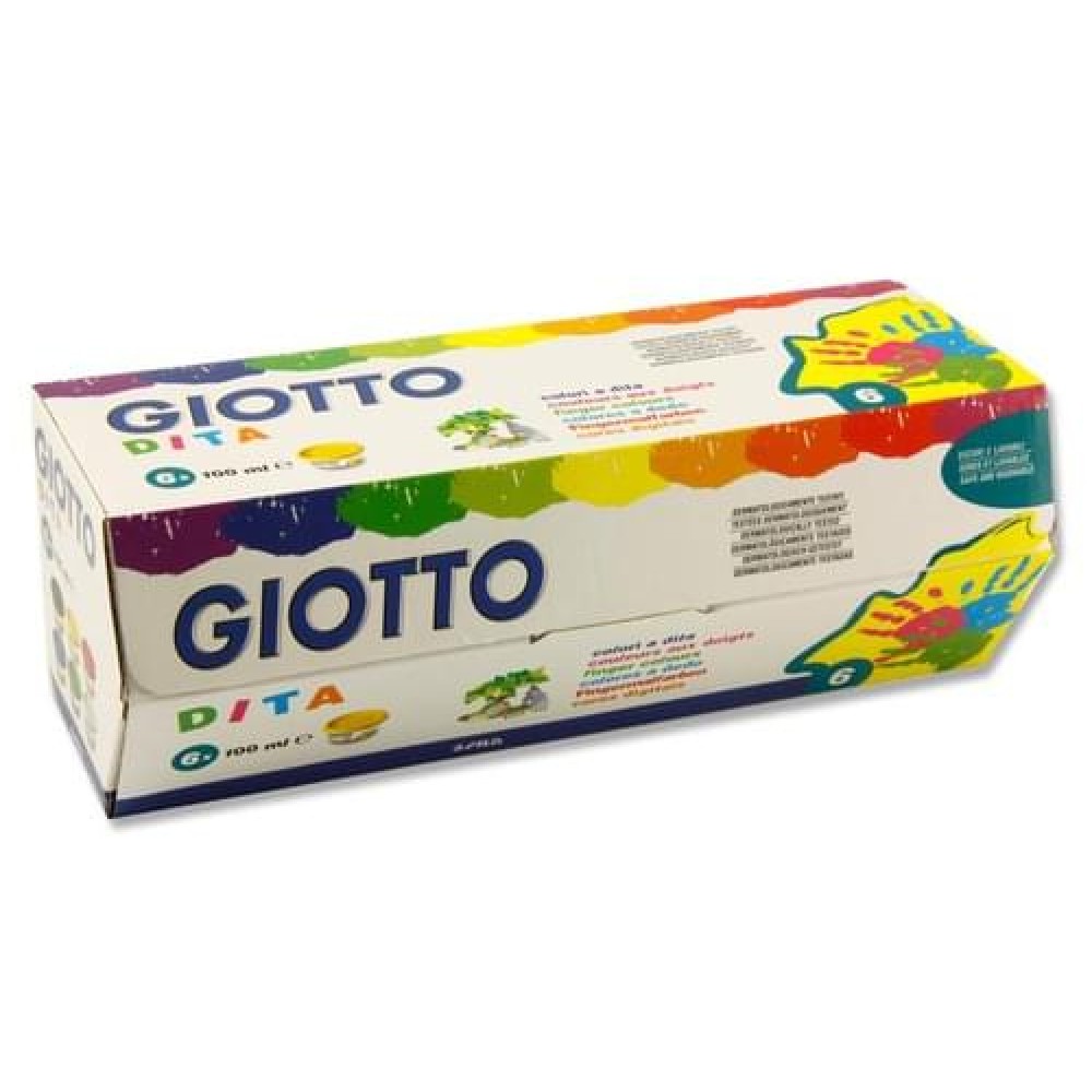 GIOTTO BOX 6x100ml FINGER PAINTS