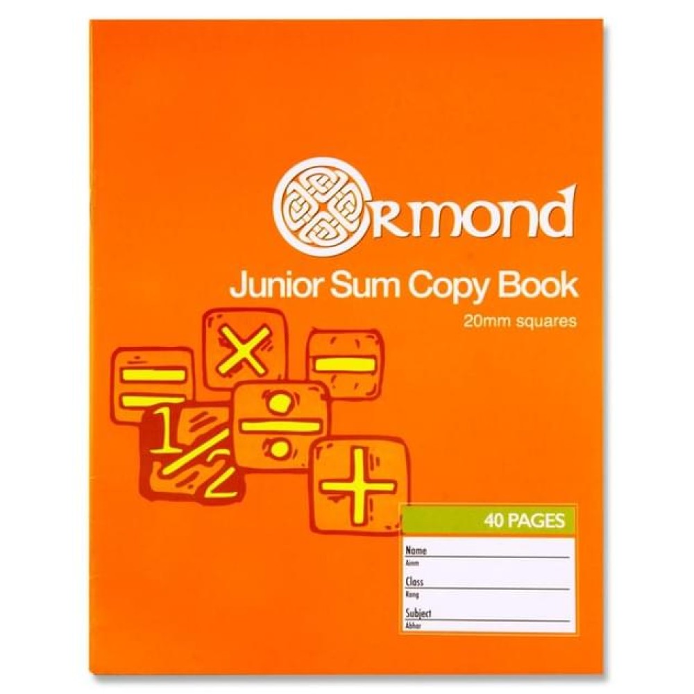 Ormond - 40pg 20mm Sq Junior Sum Copy