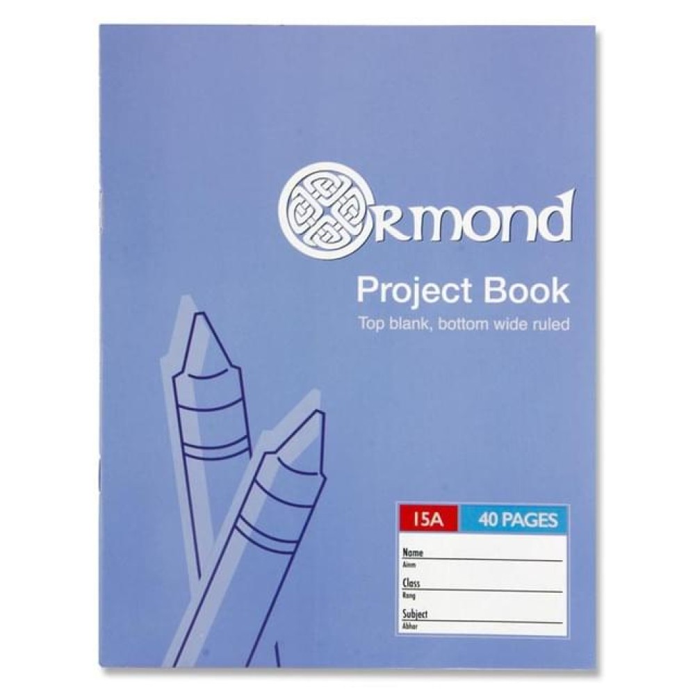 ORMOND 40pg No.15A PROJECT BOOK