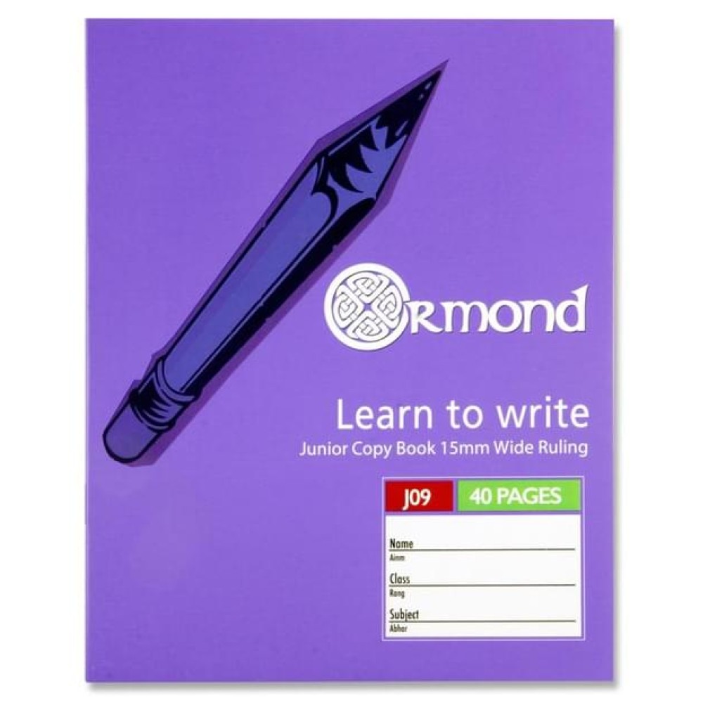 Ormond 40pg J09 Junior Copy Book