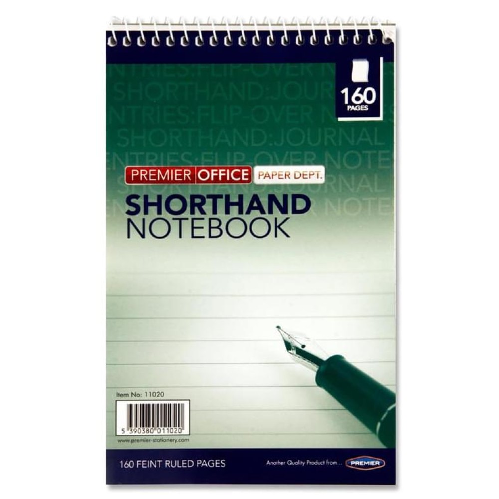 PREMIER OFFICE 160pg REPORTERS SHORTHAND NOTEBOOK