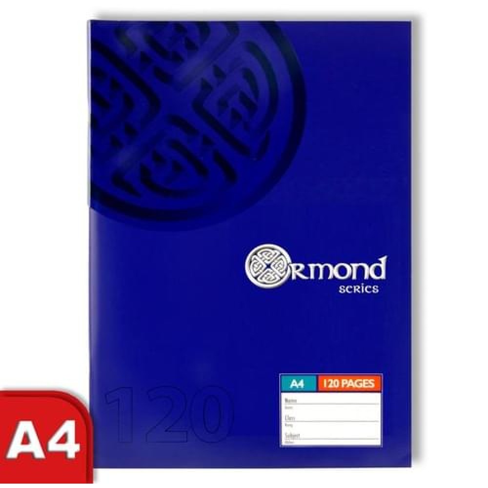 ORMOND A4 120pg SOFT COVER MANUSCRIPT BOOK