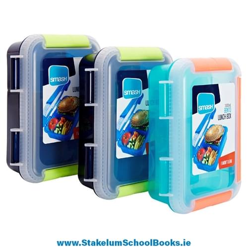 SMASH BENTO LEAKPROOF LUNCH BOX 3 ASST CDU