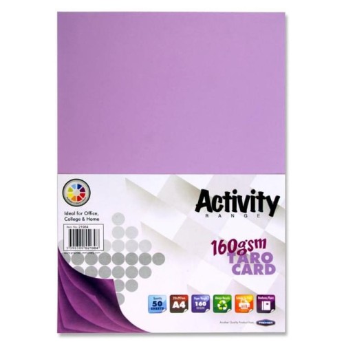 PREMIER ACTIVITY A4 160gsm CARD 50 SHEETS - TARO
