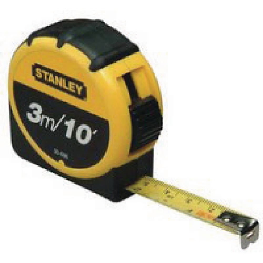 Stanley Retractable 3m Tape Measure With Belt Clip 0-30-686