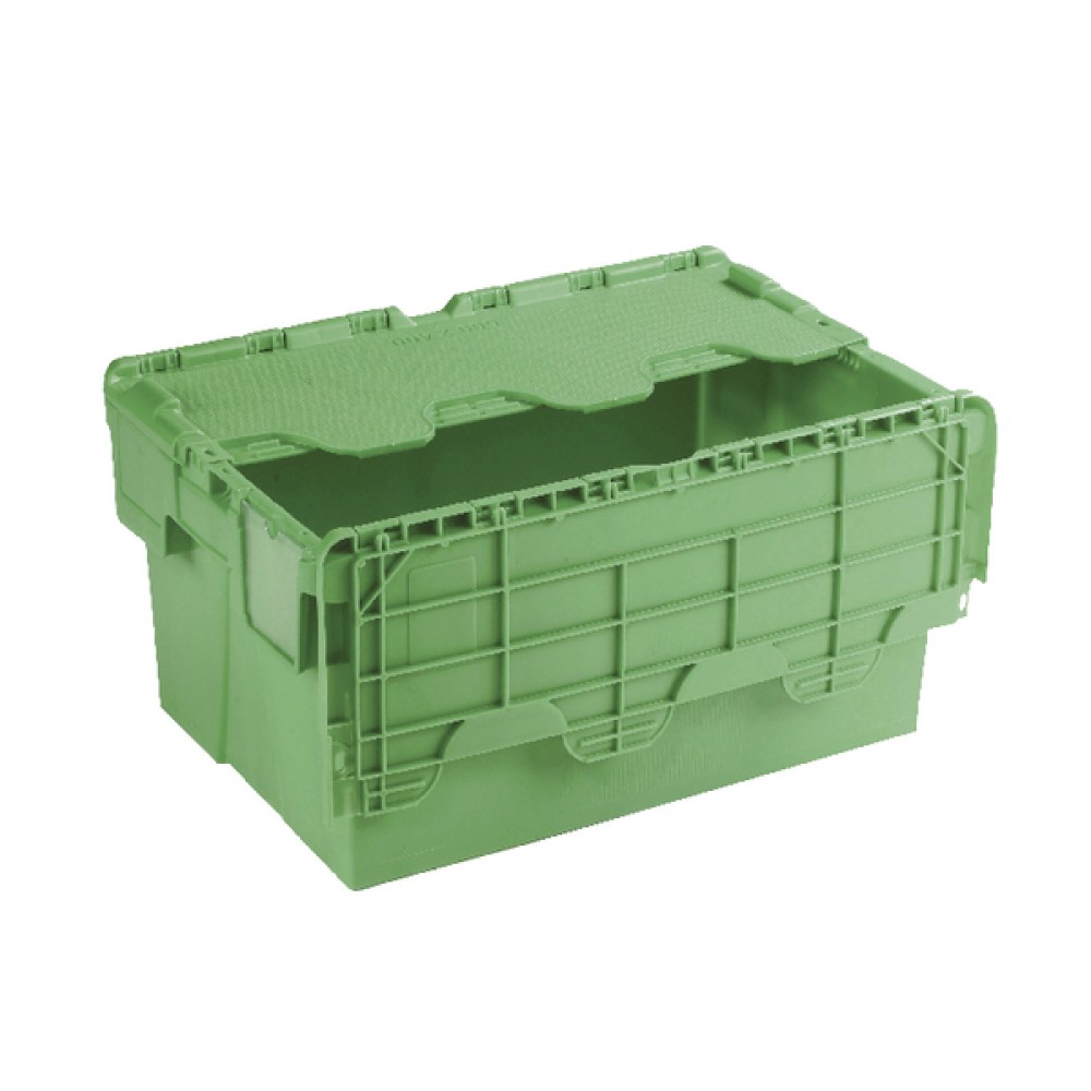 Green Attached Lid Container 54L 360330