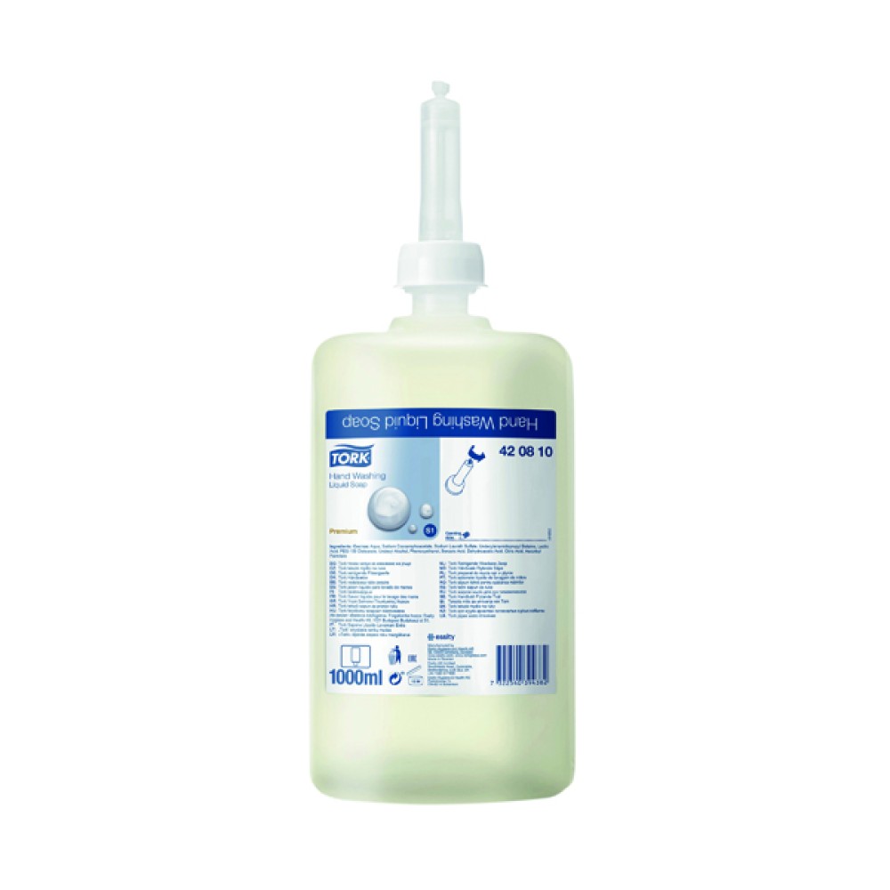 Tork Hand Washing Liquid Soap 1 Litre (6 Pack) 420810