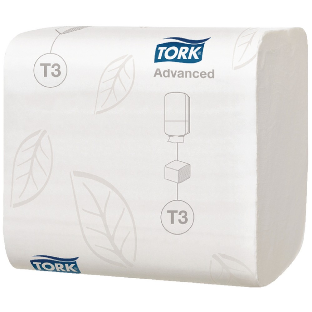 Tork T3 Folded Toilet Tissue 2-Ply 242 Sheets (36 Pack) 114271