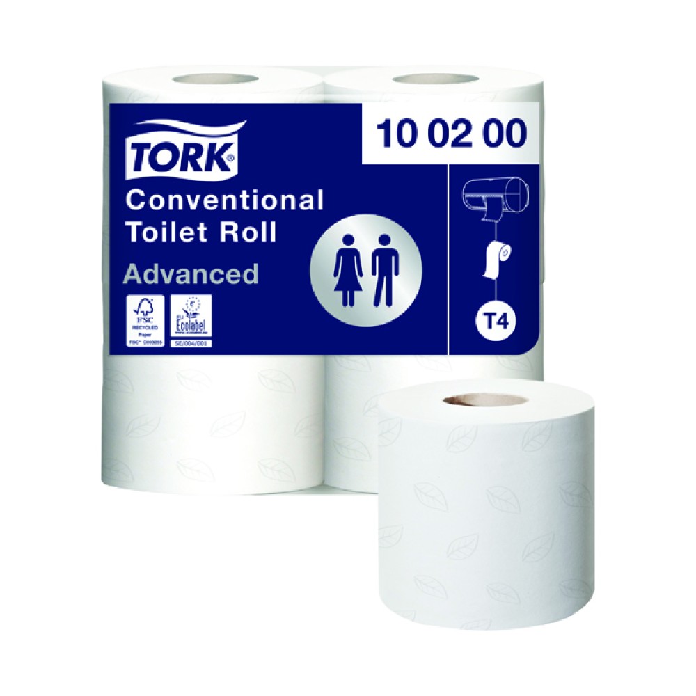 Tork Conventional Toilet Roll 2-Ply 200 Sheets (36 Pack) 100200