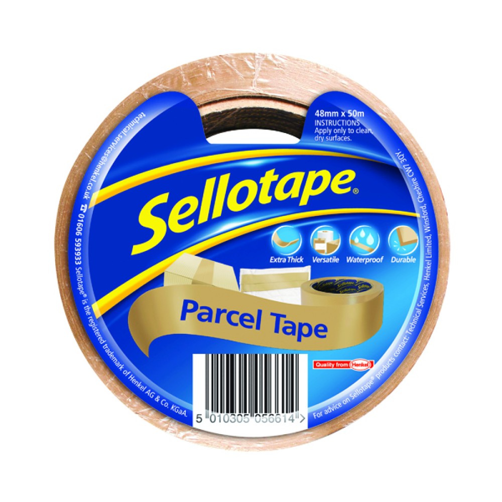 Sellotape Brown Parcel Tape 48mmx50m (8 Pack) 1760686