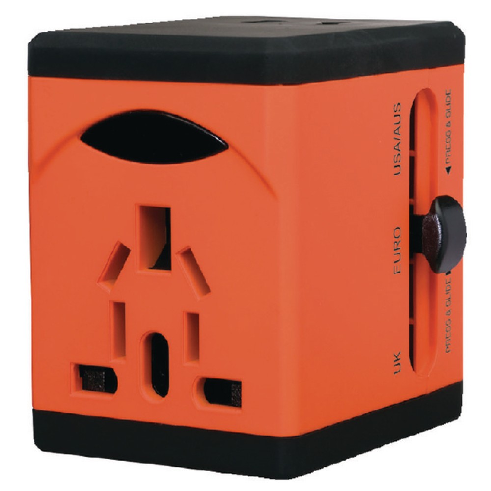 Swordfish VariPlug Univers Orange Travel Adapter 40253