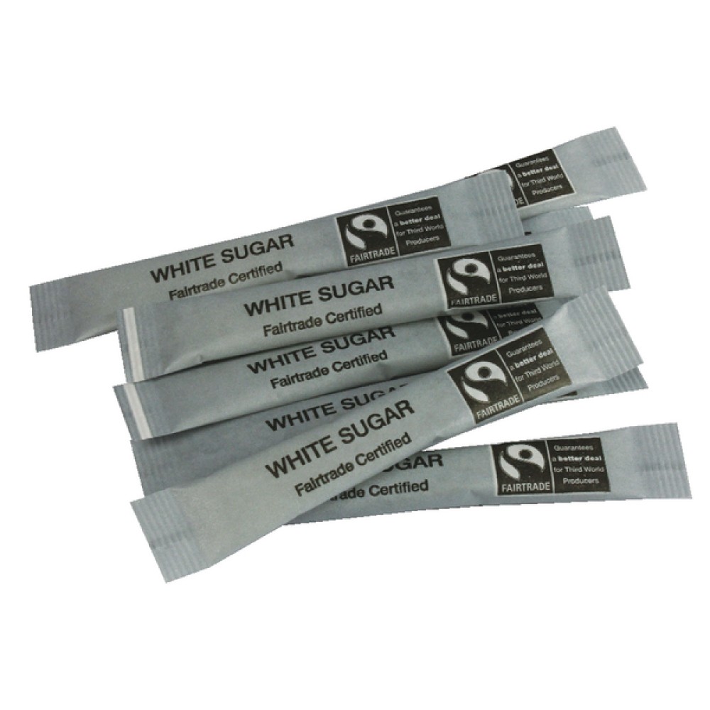Fairtrade White Sugar Sticks (1000 Pack) A03622