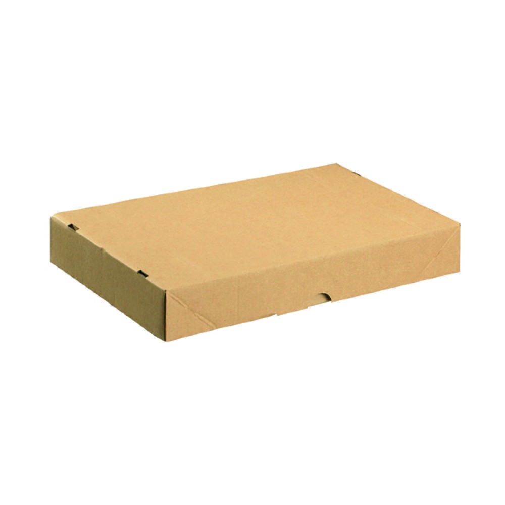 Carton With Lid 305x215x50mm Brown (10 Pack) 144666114