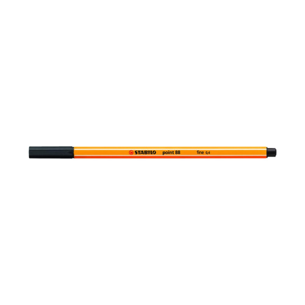 Stabilo Point 88 Fineliner Pen Black (10 Pack) 88/46