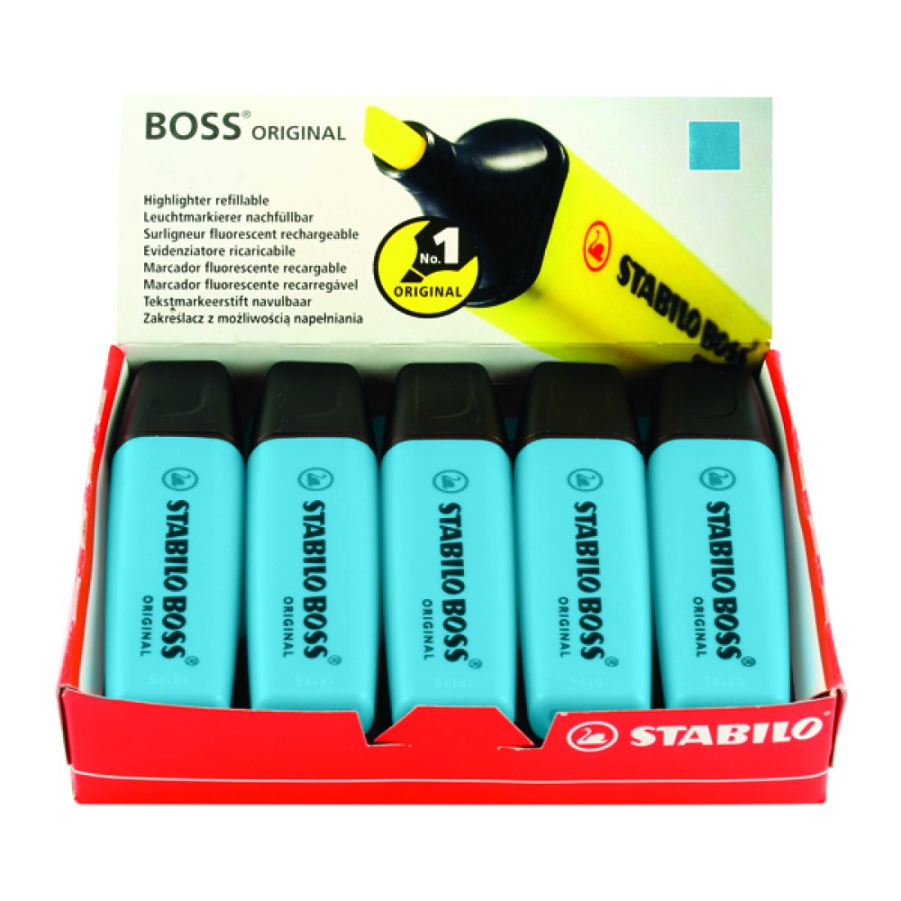 Stabilo Boss Original Highlighter Blue (10 Pack) 70/31/10