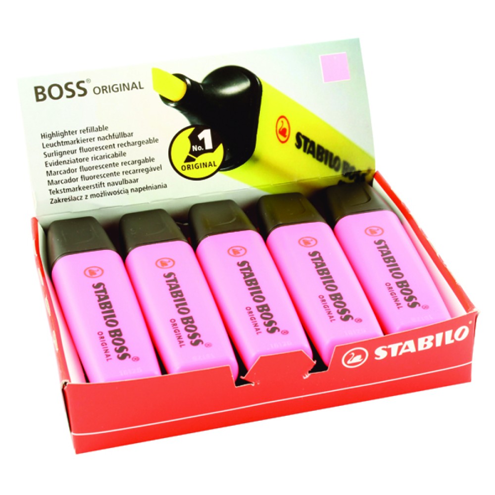 Stabilo Boss Original Highlighter Pink (10 Pack) 70/56/10