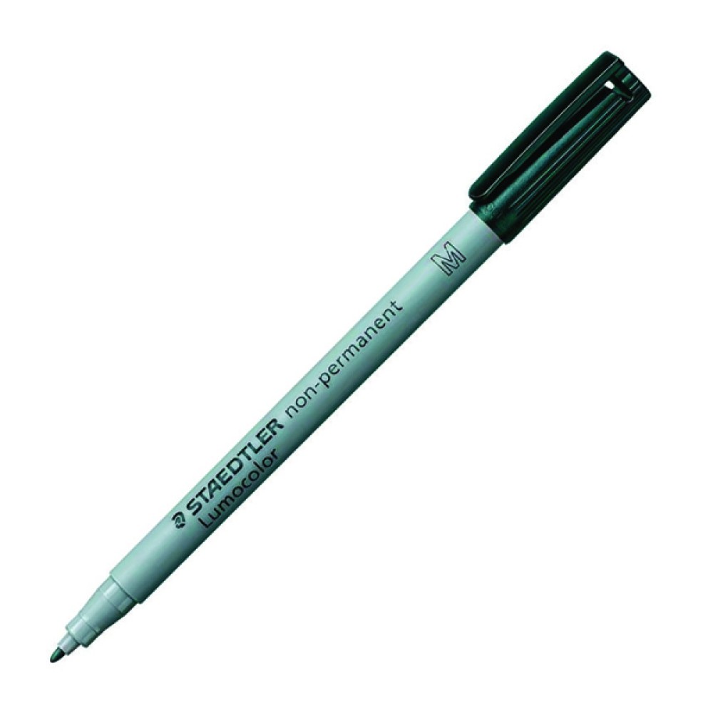 Staedtler Lumocolour Universal Pen Water Soluble Medium Black (10 Pack) 315-9