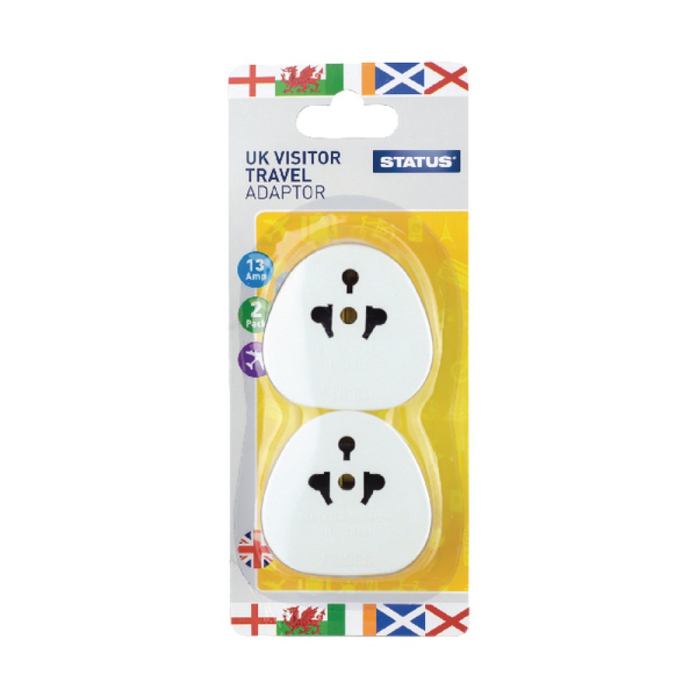 Status UK Travel Adaptor (4 Pack) SUKVISTA2PK4