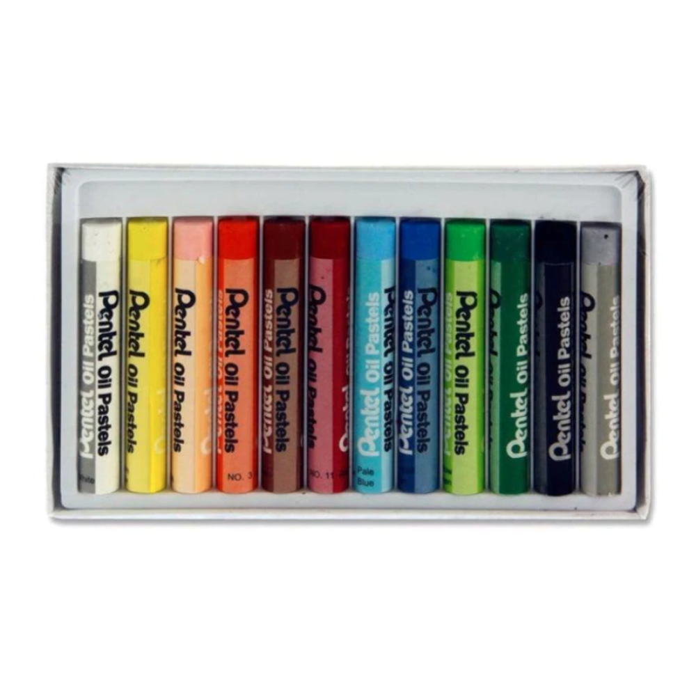 Pentel Arts Box 12 Oil Pastels