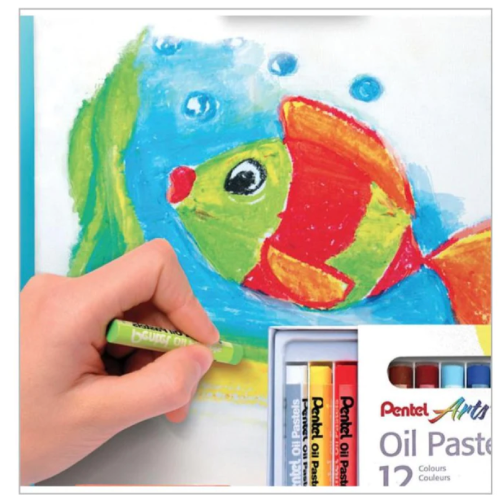 Pentel Arts Box 12 Oil Pastels