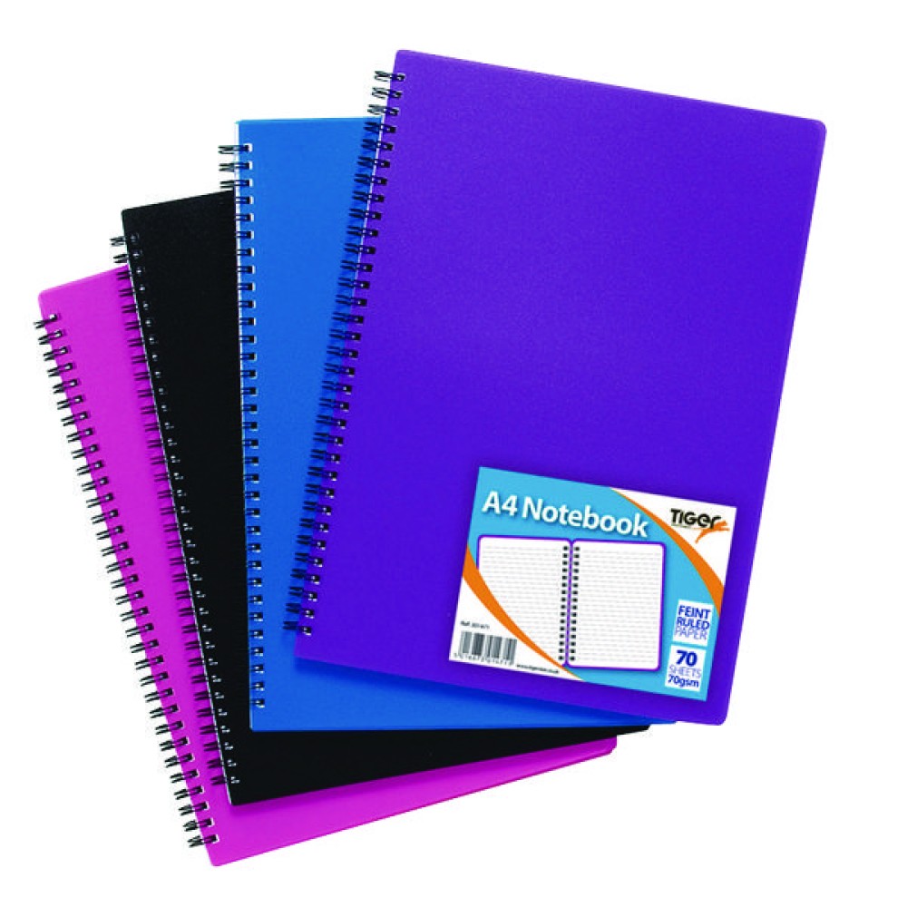 Sundry A4 Wiro Polypropylene Notebook (5 Pack) 301471