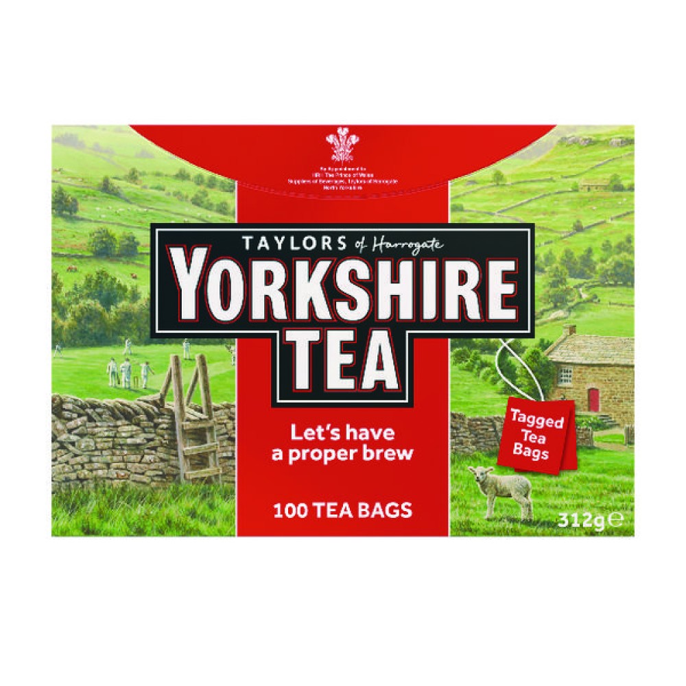 Yorkshire Tea String and Tag Tea Bags (100 Pack) 1342