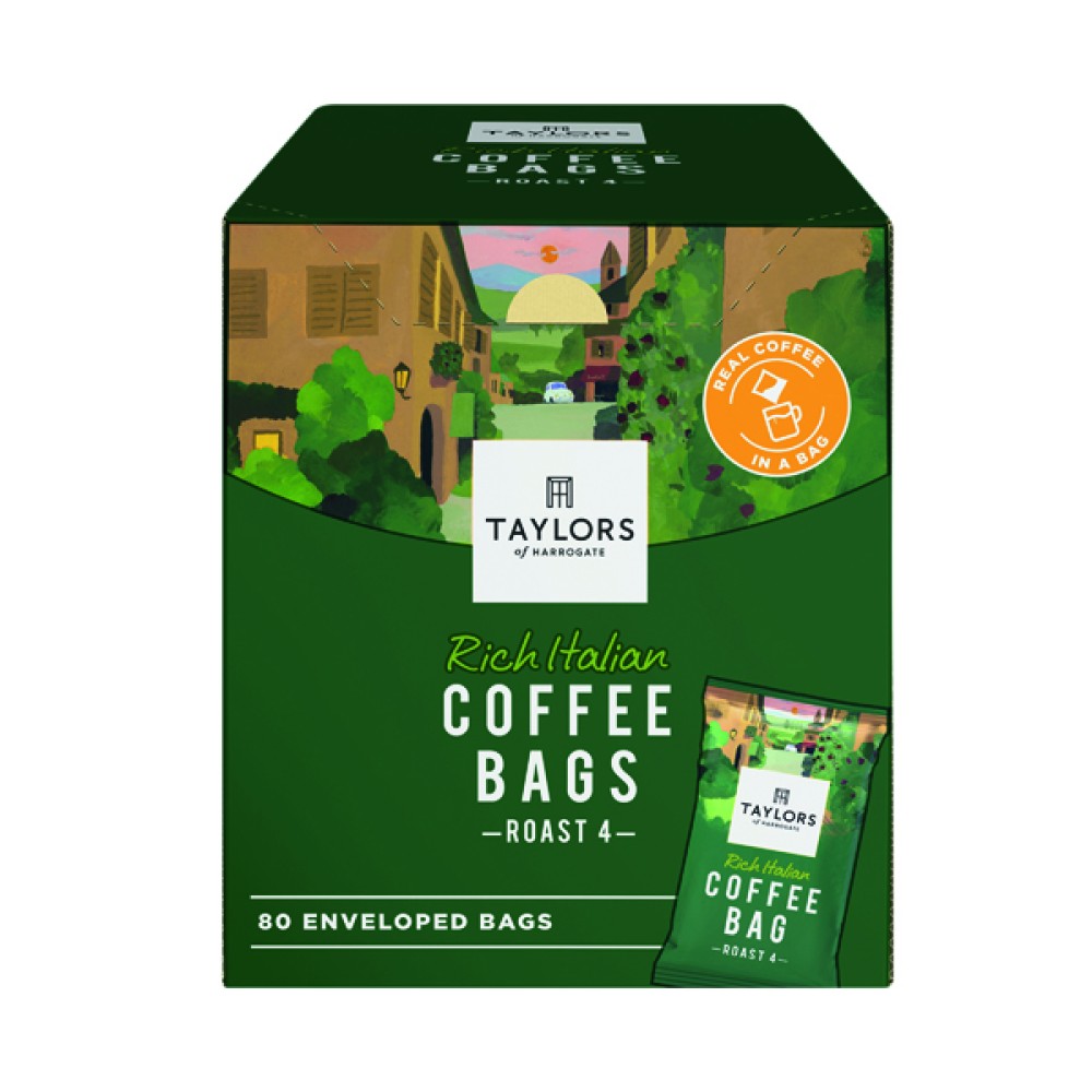 Taylors Rich Italian Coffee Bags (80 Pack) 6125