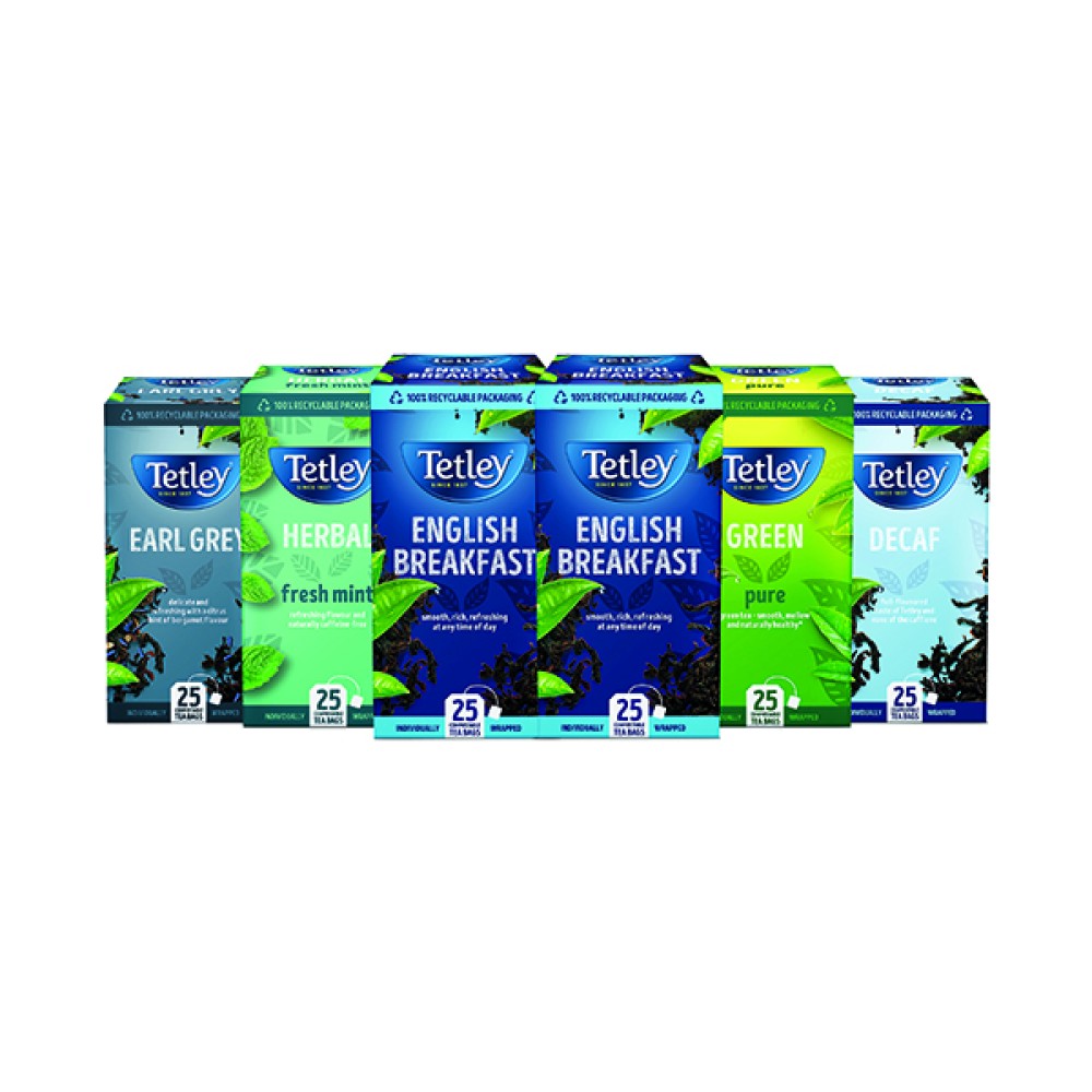 Tetley Tea Bags Best Sellers Variety Case x6 (Pack of 150) A08136