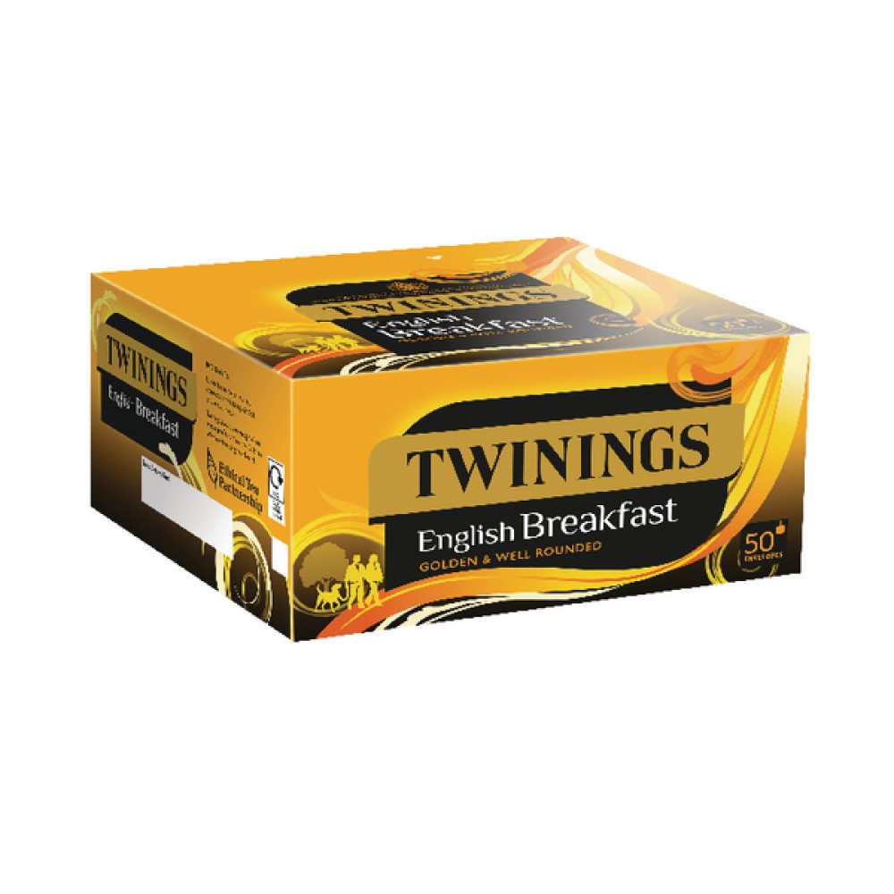 Twinings English Breakfast Envelope Tea Bags (50 Pack) x6 F09583