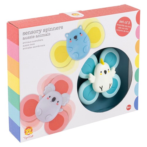 Bigjigs Sensory Spinners Aussie Animals - Stakelum Store