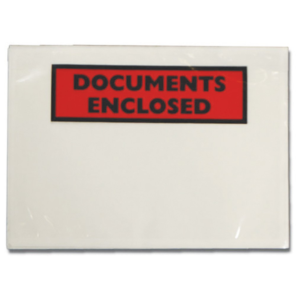 GoSecure Document Envelopes Documents Enclosed Self Adhesive A6 (1000 Pack) 4302002