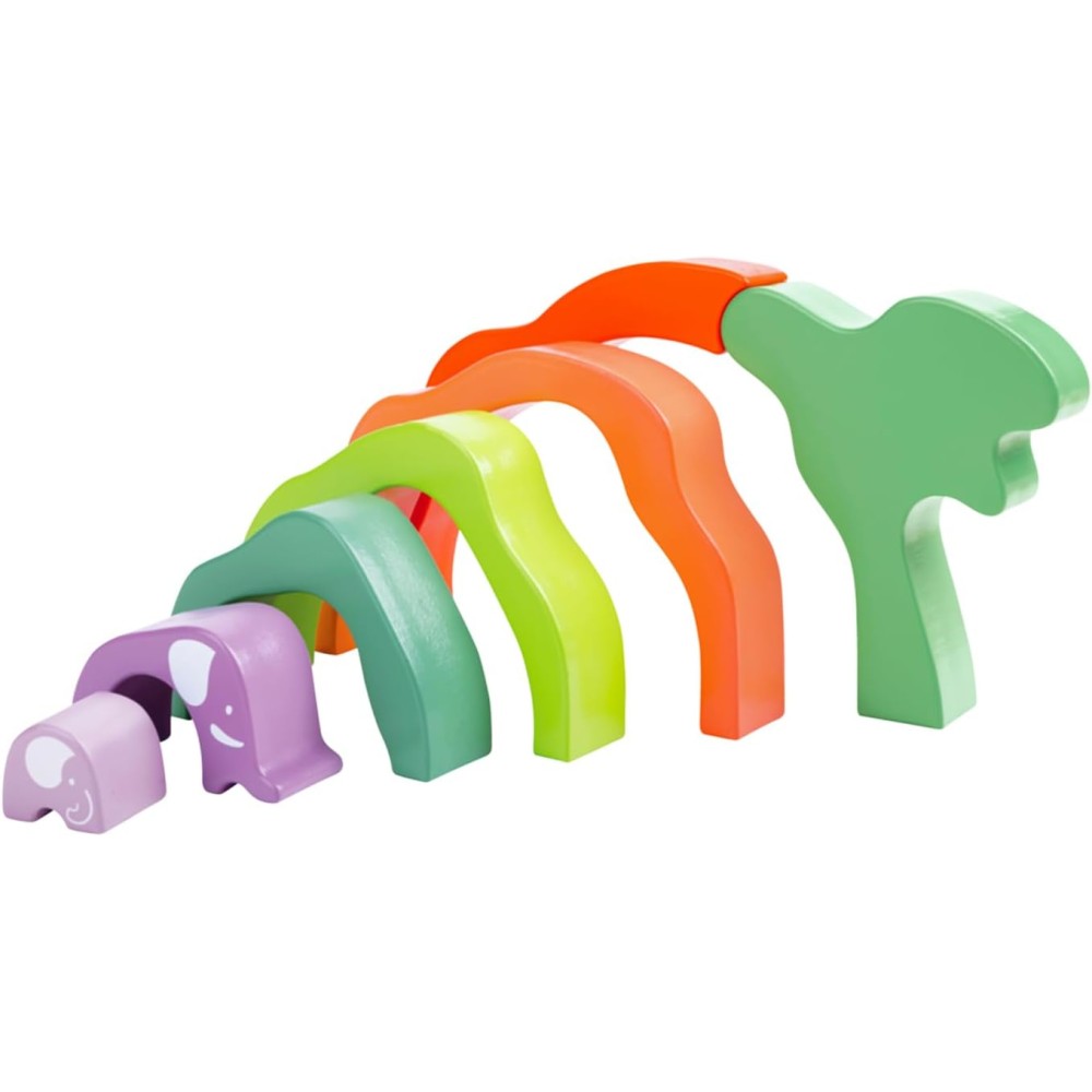  Hape African Elephant Wooden Stacking Toy Set