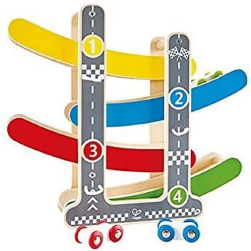 Hape Fast Flip Racetrack - Wooden Toddler Toy (18+ Months)