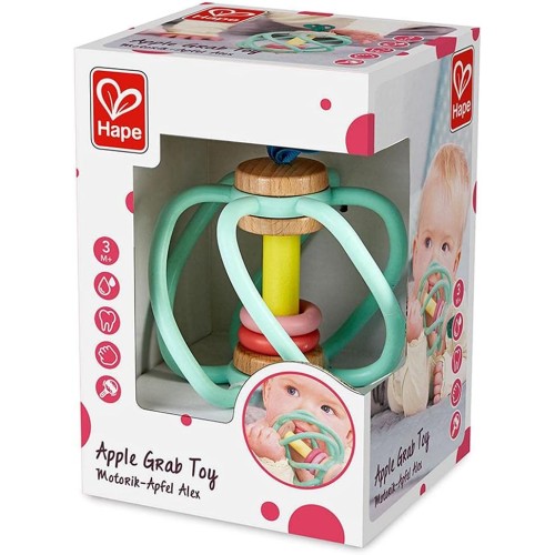 Teether Baby Toy, Hape Apple Grab Toy