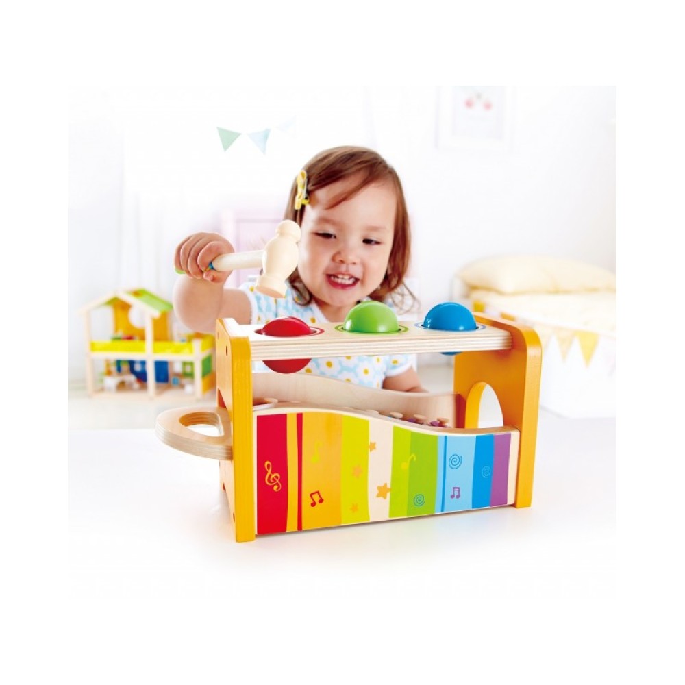 Hape E0305 Early Melodies Pound and Tap Bench