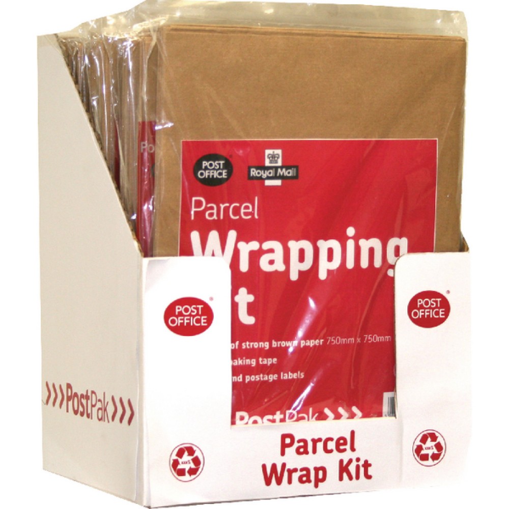 Post Office Brown Post Pack Wrap Kit (10 Pack) 39124016